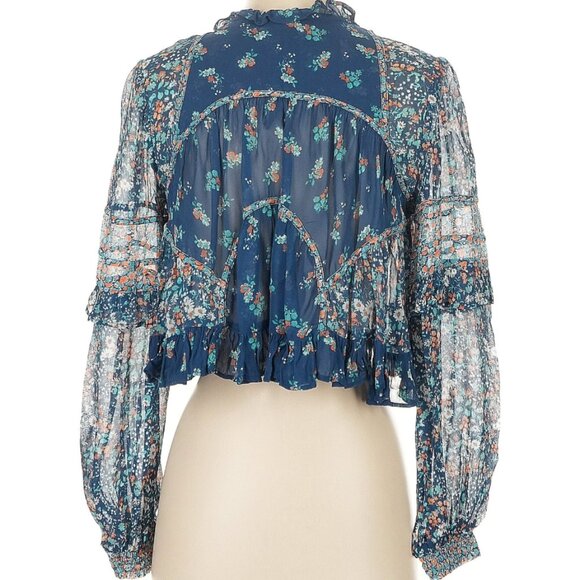 Anthropologie Sheer Babydoll Blouse - Picture 4 of 4